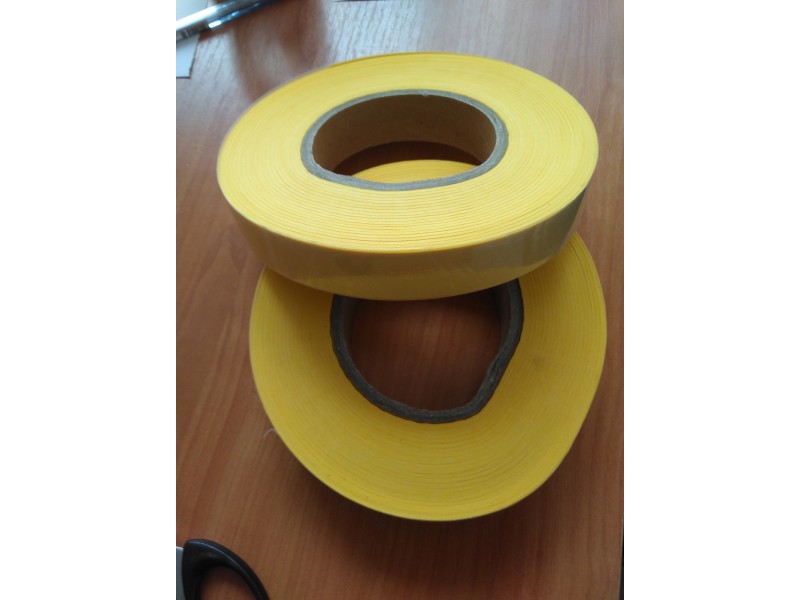 Yellow reflective tape for clothes 25 mm/100m roll